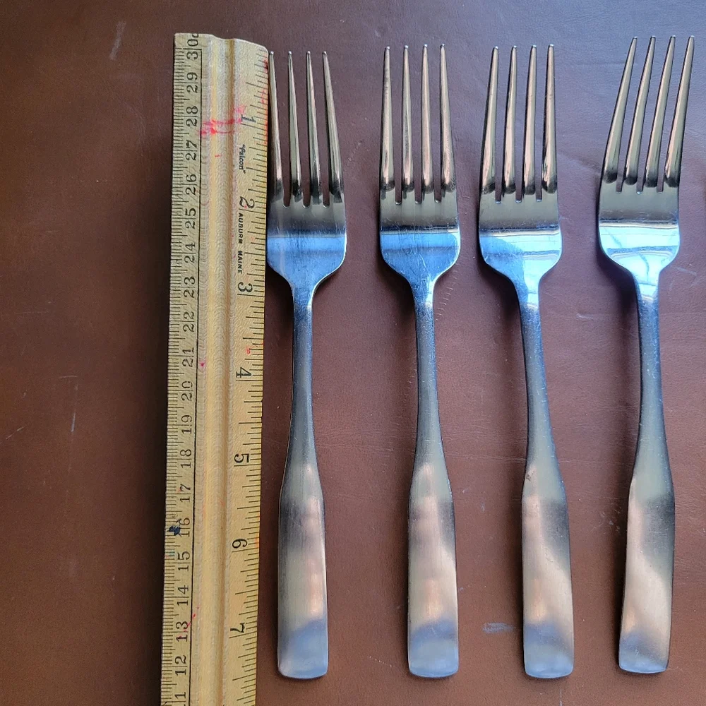 Cambridge MADISON SATIN Stainless Flatware Set Of 5 Dinner Forks 7-1/2